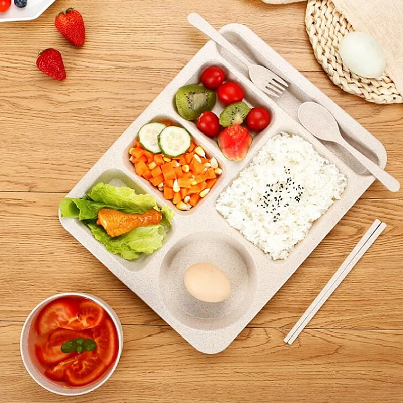 Environmentally Friendly Healthy Wheat Straw Student Canteen Divided Grid Fast Food Kindergarten Fall Resistant Dinner Plate Set
Environmentally Friendly Healthy Wheat Straw Student Canteen Divided Grid Fast Food Kindergarten Fall Resistant Dinner Plate Set