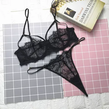 Summer ultra-thin lace-free sponge underwear set female temptation thin belt lingerie briefs single-breasted bra set thong
Summer ultra-thin lace-free sponge underwear set female temptation thin belt lingerie briefs single-breasted bra set thong