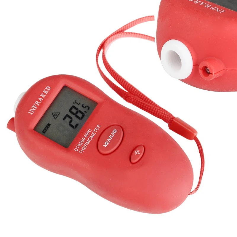Portable Non-contact Infrared Thermometer Mini LCD Display Handheld Digital IR Temperature Measuring Tools DT8260
Portable Non-contact Infrared Thermometer Mini LCD Display Handheld Digital IR Temperature Measuring Tools DT8260