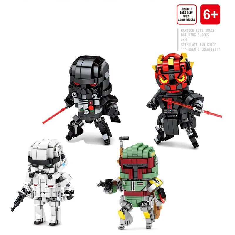 MOC StarWars brickheadz Darth Vaders Maul Boba Fetts Stormtroopers action figures Collection model building blocks bricks
MOC StarWars brickheadz Darth Vaders Maul Boba Fetts Stormtroopers action figures Collection model building blocks bricks