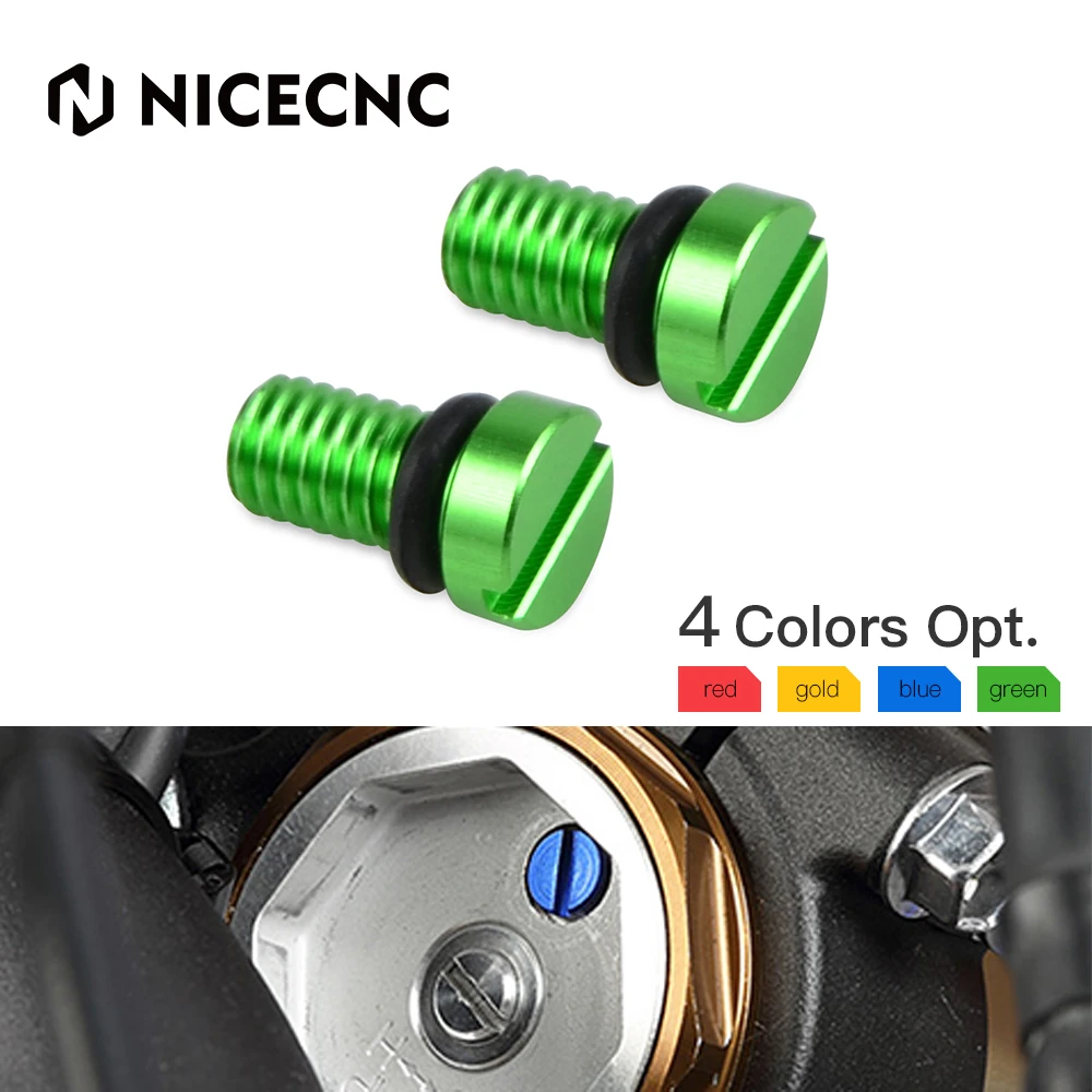 

NICECNC Air Valve Cap Screw Bolt For Kawasaki KX 80 85 100 125 250F 450F KXF 250 450 KLX 450R KX250F KX450F KXF250 KXF450 KX250