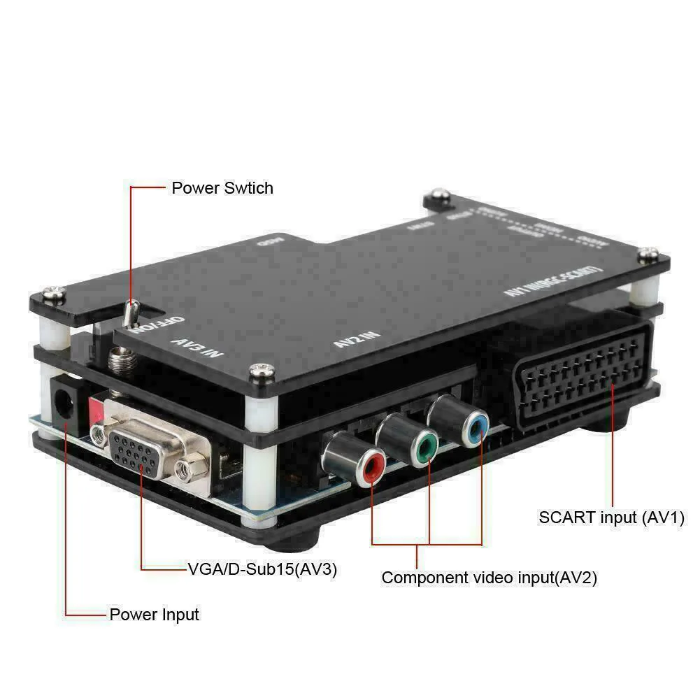 LCD Display Universal Accessories Scan Home Converter Kit Adapter HDMI OSSC Practical Retro Game Console Black For PlayStation2
LCD Display Universal Accessories Scan Home Converter Kit Adapter HDMI OSSC Practical Retro Game Console Black For PlayStation2