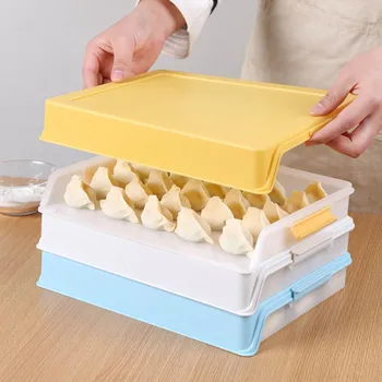 Dumpling Boxes Storage Tray Food Container Box For Keep Fresh Refrigerator Frozen Dumplings Storage Plastic Boxes
Dumpling Boxes Storage Tray Food Container Box For Keep Fresh Refrigerator Frozen Dumplings Storage Plastic Boxes