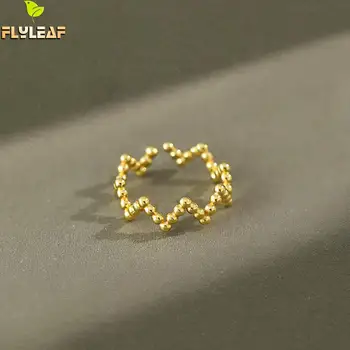 Silver 925 Jewelry Gold Round Bead Wave Open Rings For Women INS Popular Student Ring Flyleaf
Silver 925 Jewelry Gold Round Bead Wave Open Rings For Women INS Popular Student Ring Flyleaf