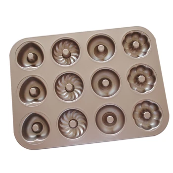 12 Grids Doughnut Mould Tray for Making Donut Cakes Baking Tray Flower Cake Tools Carbon Steel Cake Molds
12 Grids Doughnut Mould Tray for Making Donut Cakes Baking Tray Flower Cake Tools Carbon Steel Cake Molds