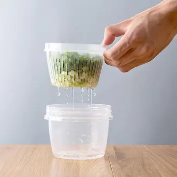 Portable Draining Sealed Box Chopped Fruit Onion Preservation Box Kitchen Ginger Garlic Plastic Round Strainer Storage Box
Portable Draining Sealed Box Chopped Fruit Onion Preservation Box Kitchen Ginger Garlic Plastic Round Strainer Storage Box