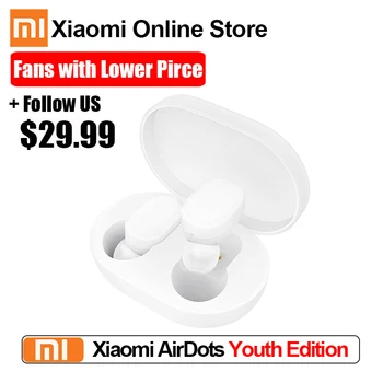 Original Xiaomi AirDots Bluetooth 5.0 Earphones TWS newest headset earbuds Handsfree mi Headphones smart AI Control for redmi
Original Xiaomi AirDots Bluetooth 5.0 Earphones TWS newest headset earbuds Handsfree mi Headphones smart AI Control for redmi
