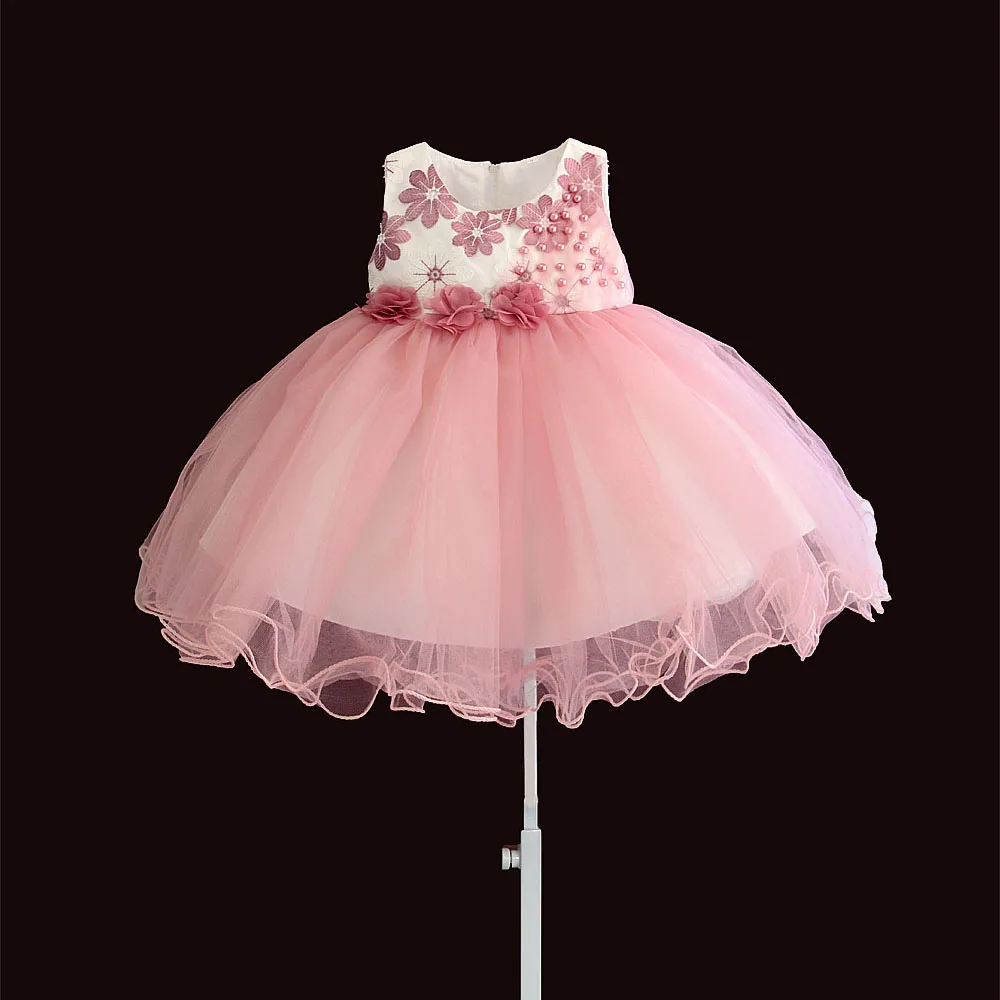 Kids Dresses For Girls Flower Embroidery Elegant Children Evening Party Dress Pearl Girls Baptism Dress vestido infantil 6M-4T
Kids Dresses For Girls Flower Embroidery Elegant Children Evening Party Dress Pearl Girls Baptism Dress vestido infantil 6M-4T