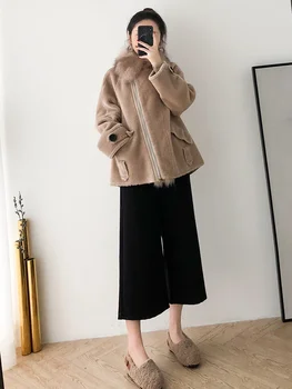 Real Fur Coat Women Winter Coat Women Clothes 2020 Parka Real Fur Jacket Fox Fur Collar 100% Wool Jacket BGS80961 YY2327 
Real Fur Coat Women Winter Coat Women Clothes 2020 Parka Real Fur Jacket Fox Fur Collar 100% Wool Jacket BGS80961 YY2327
