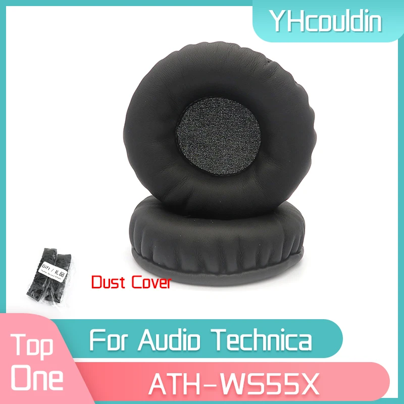 

YHcouldin Earpads For Audio Technica ATH-WS55X ATH WS55X Headphone Replacement Pads Headset Ear Cushions