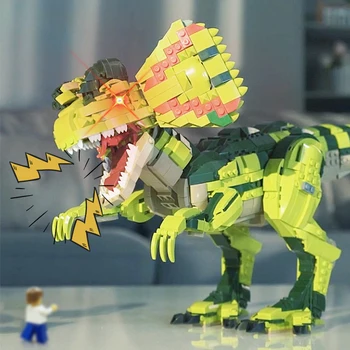 Vocal Dinosaur Building Blocks Dilophosaurus Simulation Model Blocks Roar Dinosaur World 2 Creator Animals Toys For Children
Vocal Dinosaur Building Blocks Dilophosaurus Simulation Model Blocks Roar Dinosaur World 2 Creator Animals Toys For Children