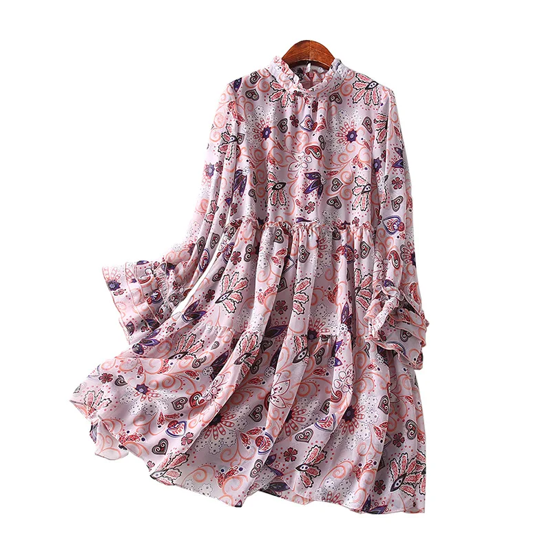 One-Piece Epoxy Tooling Board Ear Loose-Fit Slimming Printed Chiffon Dress Women's Entity
One-Piece Epoxy Tooling Board Ear Loose-Fit Slimming Printed Chiffon Dress Women's Entity