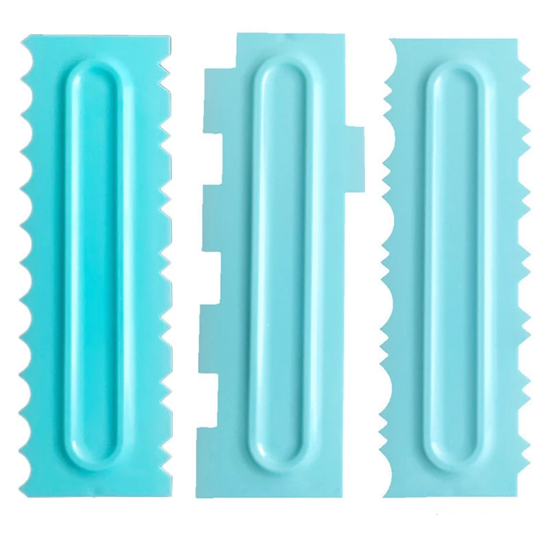 Baking Pastry Tools Cake Decorating Comb Cake Scraper Smoother Cream Decorating Pastry Icing Comb Fondant Spatulas 3Pcs/Set
Baking Pastry Tools Cake Decorating Comb Cake Scraper Smoother Cream Decorating Pastry Icing Comb Fondant Spatulas 3Pcs/Set