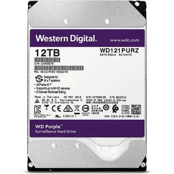 Hard drive WD Original SATA-III 12 TB WD121PURZ Purple (RPM) 256 MB 3.5"
Hard drive WD Original SATA-III 12 TB WD121PURZ Purple (RPM) 256 MB 3.5"