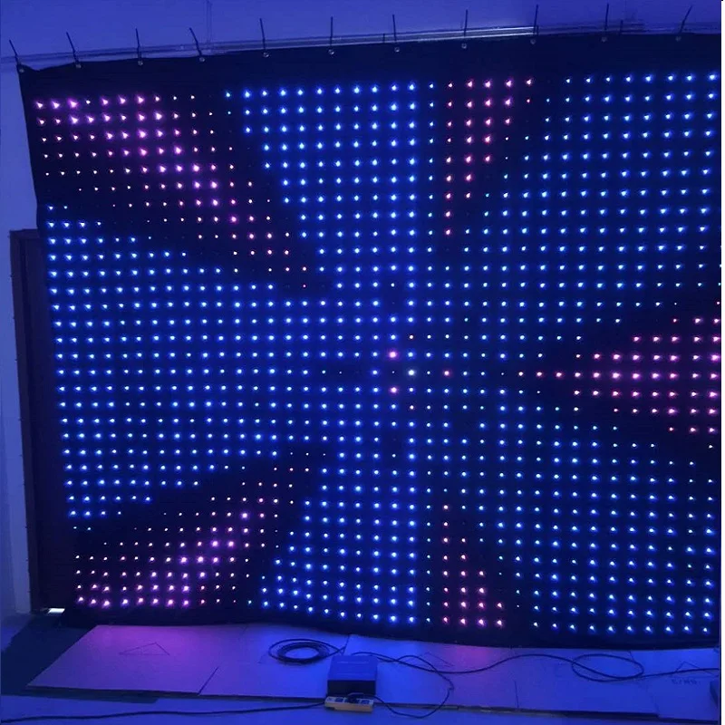 2*4m stage use led curtain display video screen/P18 video led stage curtain/P18 led mesh screen
2*4m stage use led curtain display video screen/P18 video led stage curtain/P18 led mesh screen