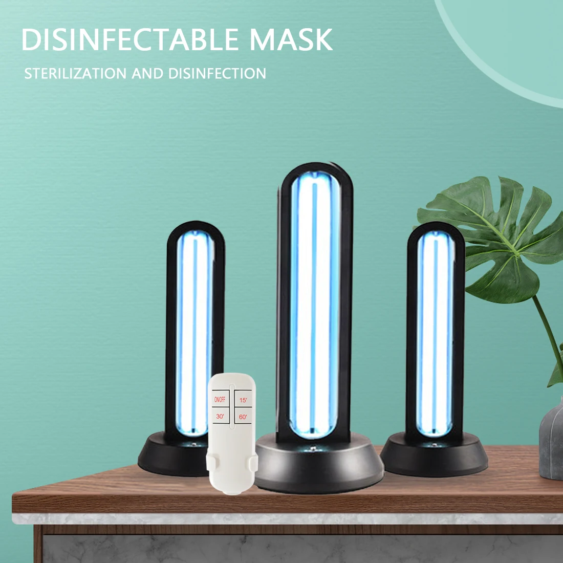 Remote Control Ultraviolet Sterilizing lamp 38W UV Disinfection Light High Ozone UVC Germicidal Lamp Remote Control Timer
Remote Control Ultraviolet Sterilizing lamp 38W UV Disinfection Light High Ozone UVC Germicidal Lamp Remote Control Timer