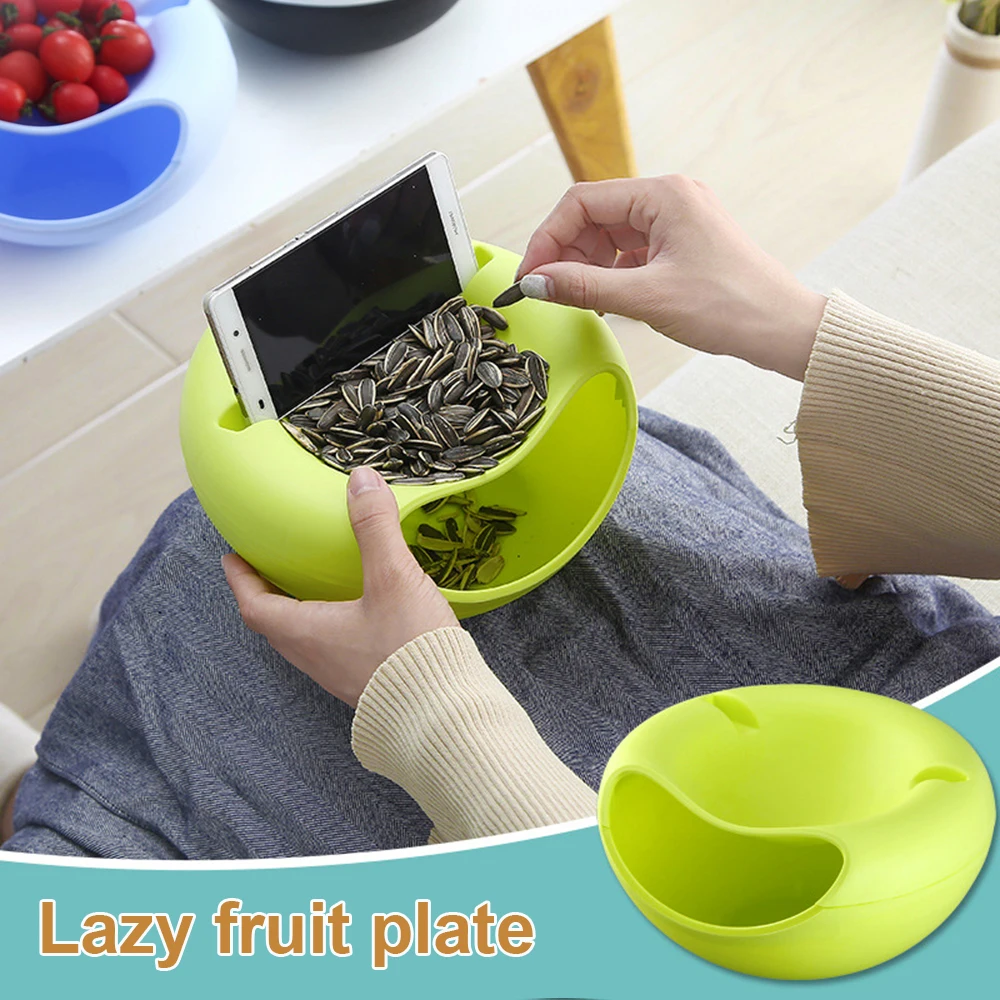 Creative Lazy Snack Round Bowl Plastic Snack Storage Box Bowl Detachable Double Lazy Fruit Plate Bowl
Creative Lazy Snack Round Bowl Plastic Snack Storage Box Bowl Detachable Double Lazy Fruit Plate Bowl