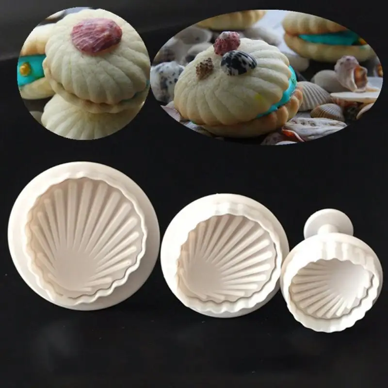 Cookie Cutter White Sea Shell Shape Plastic Molds Cutter Cake Embosser Mold Bakeware Fondant Mold
Cookie Cutter White Sea Shell Shape Plastic Molds Cutter Cake Embosser Mold Bakeware Fondant Mold