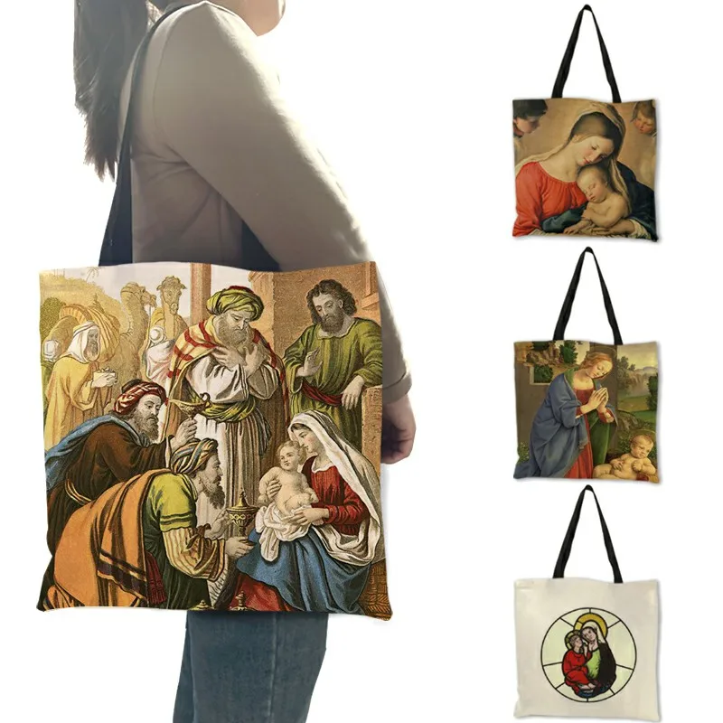 Oil Painting Ancient Greek Mythology Painting Women Handbag Tote Bag Designers Elohim Print Shopping Bags For Groceries B13228
Oil Painting Ancient Greek Mythology Painting Women Handbag Tote Bag Designers Elohim Print Shopping Bags For Groceries B13228