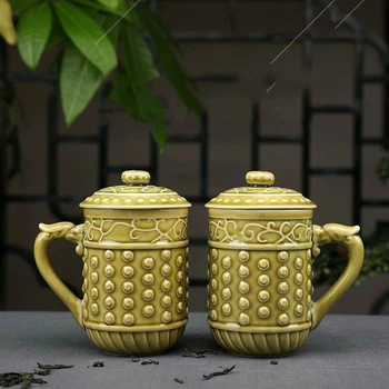 Celadon Health Water Cup Ceramics Personality Originality Coffee Mugs Porcelain Personal Drinking Cold Water Cup Milk Tea Teacup
Celadon Health Water Cup Ceramics Personality Originality Coffee Mugs Porcelain Personal Drinking Cold Water Cup Milk Tea Teacup