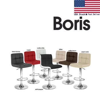 NEW! MODERN LEATHER BAR STOOL ADJUSTABLE - ADJUSTING HEIGHT BARSTOOL CHAIR-BORIS
NEW! MODERN LEATHER BAR STOOL ADJUSTABLE - ADJUSTING HEIGHT BARSTOOL CHAIR-BORIS