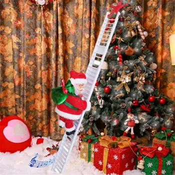 Christmas Santa Claus Electric Climb Ladder Hanging Decoration Christmas Tree Ornaments Party Deocr Kids Funny Ney Year Gifts^^ 
Christmas Santa Claus Electric Climb Ladder Hanging Decoration Christmas Tree Ornaments Party Deocr Kids Funny Ney Year Gifts^^