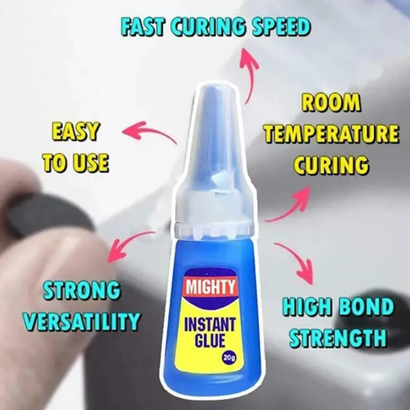 Multifunction Mighty Instant Glue Fast Adhesive Stronger Super Glue 401 Rapid Fix Multi-Purpose Nail Art Handmade Products
Multifunction Mighty Instant Glue Fast Adhesive Stronger Super Glue 401 Rapid Fix Multi-Purpose Nail Art Handmade Products