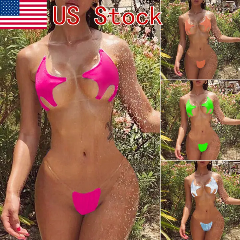 2019 Sexy Women Solid Triangle Bandage Bikini Push-Up Padded G-String High Waist Brazilian Swimwear Swimsuit Bathing Beachwear
2019 Sexy Women Solid Triangle Bandage Bikini Push-Up Padded G-String High Waist Brazilian Swimwear Swimsuit Bathing Beachwear