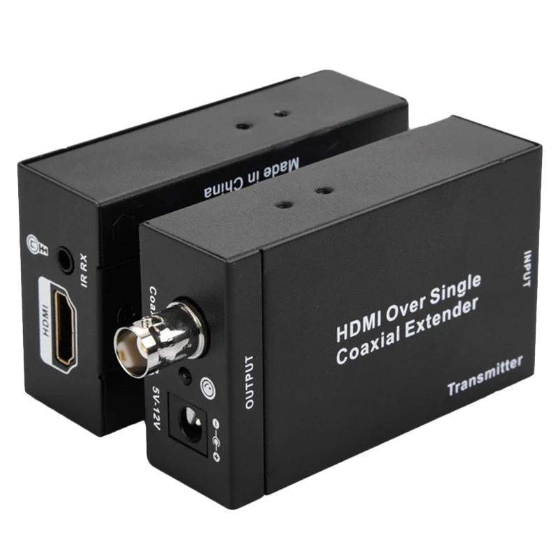 HDMI Extender NK-C100IR over Single Coaxial Cable 1080P HD Converter IR Transmitter Extender Receiver Audio Video
HDMI Extender NK-C100IR over Single Coaxial Cable 1080P HD Converter IR Transmitter Extender Receiver Audio Video