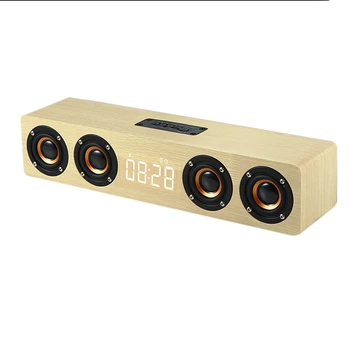Portable Home Wireless Bluetooth Speaker Wooden Speaker Alarm Clock Radio Subwoofer Soundbar for TV Speaker AUX USB
Portable Home Wireless Bluetooth Speaker Wooden Speaker Alarm Clock Radio Subwoofer Soundbar for TV Speaker AUX USB