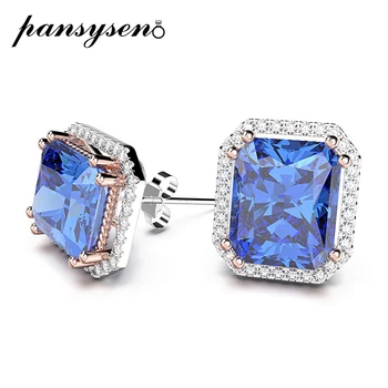 PANSYSEN Fashion Jewelry Stud Earrings For Women 100% 925 Sterling Silver Earrings With 9x11MM Ruby Sapphire Engagement Gifts
PANSYSEN Fashion Jewelry Stud Earrings For Women 100% 925 Sterling Silver Earrings With 9x11MM Ruby Sapphire Engagement Gifts