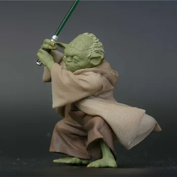 

13cm Star Wars Toys Master Yoda Darth Jedi Knight PVC Action Figures The Force Awakens baby yoda Collection Model Dolls Toys