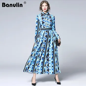 Banulin Spring Summer Fall Runway Floral Vintage Print Collar Mock Neck Long Sleeve Women Ladies Casual A-Line Maxi Shirt Dress 
Banulin Spring Summer Fall Runway Floral Vintage Print Collar Mock Neck Long Sleeve Women Ladies Casual A-Line Maxi Shirt Dress