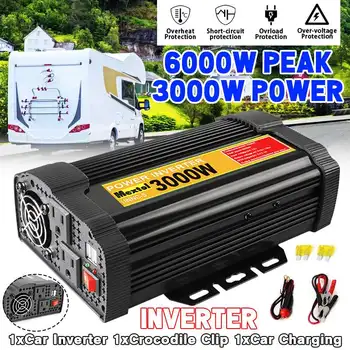 Max 6000W Solar Inverter DC 12V to AC 110V 3000W Inverter Voltage Converter Dual USB Modified Sine Wave Transformer for Car Home
Max 6000W Solar Inverter DC 12V to AC 110V 3000W Inverter Voltage Converter Dual USB Modified Sine Wave Transformer for Car Home