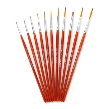 11pcs Draw Paint Brushes Kit Set Artist Paintbrush Nylon Hair Pointed Round Pen Detail Paint Brush for Artist Acrylic Aquarelle
11pcs Draw Paint Brushes Kit Set Artist Paintbrush Nylon Hair Pointed Round Pen Detail Paint Brush for Artist Acrylic Aquarelle