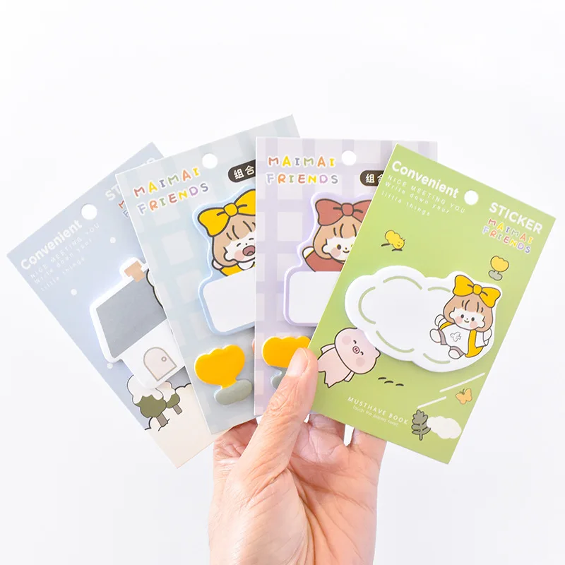 "Cookie Girl" Pack of 4 Cute Sticky Notes Pack Paper Cute Stickers Adhesive Pads Pocket Memo Notepad
"Cookie Girl" Pack of 4 Cute Sticky Notes Pack Paper Cute Stickers Adhesive Pads Pocket Memo Notepad