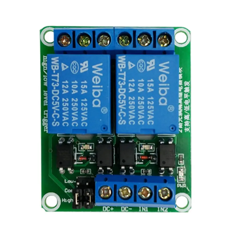 2 Way 5V 12V 24V Relay Module High/Low Level Trigger Relay Control MCU Extension Development Board With optocoupler
2 Way 5V 12V 24V Relay Module High/Low Level Trigger Relay Control MCU Extension Development Board With optocoupler