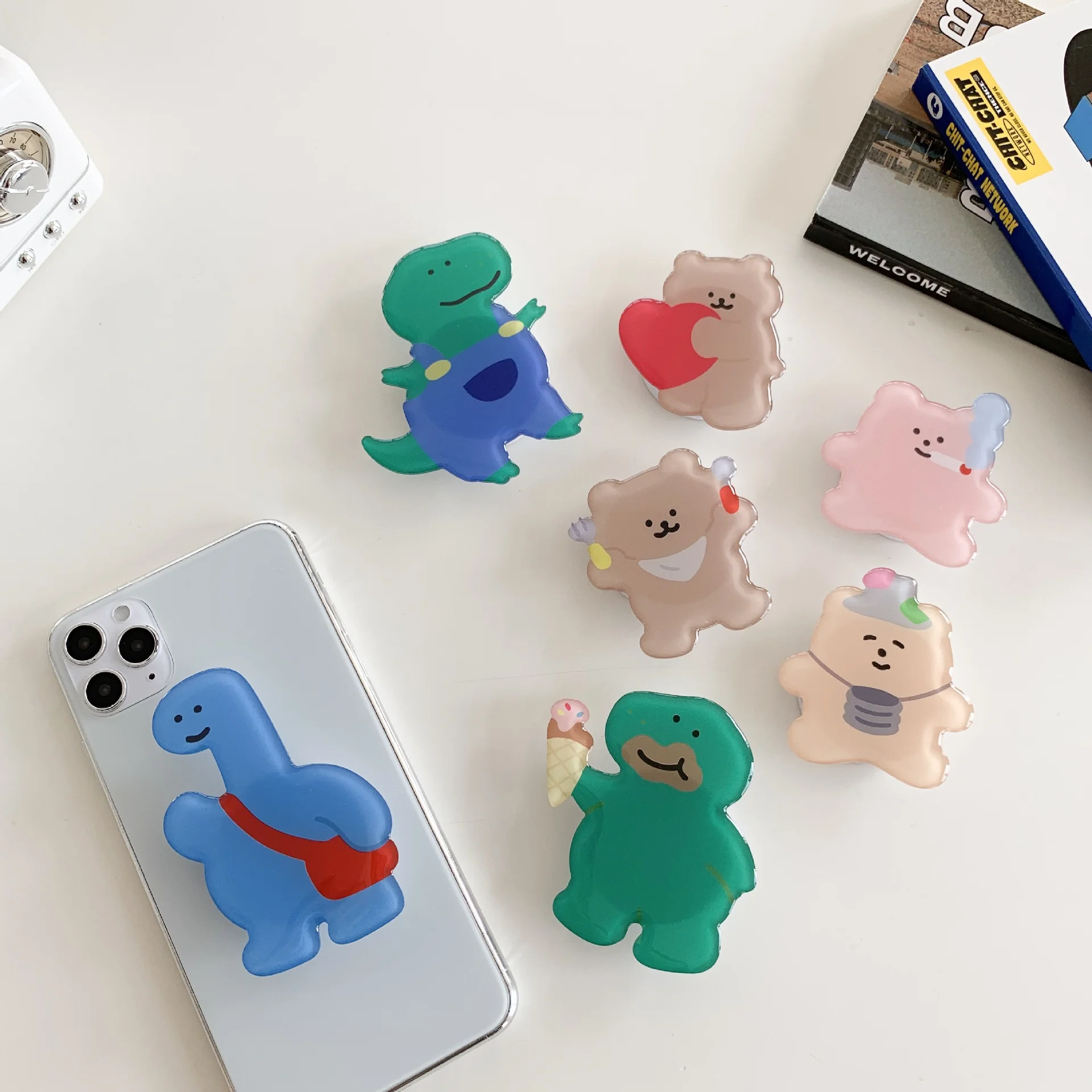 Cute Dinosaur Desktop Telescopic Stand Folding Lazy Phone Stand Backpack Dinosaur Green Dinosaur Animal
Cute Dinosaur Desktop Telescopic Stand Folding Lazy Phone Stand Backpack Dinosaur Green Dinosaur Animal