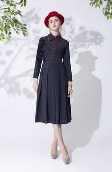 Brand new high quality OL elegant dress 2019 Fall long sleeves dress Fashion women autumn dress A777
Brand new high quality OL elegant dress 2019 Fall long sleeves dress Fashion women autumn dress A777