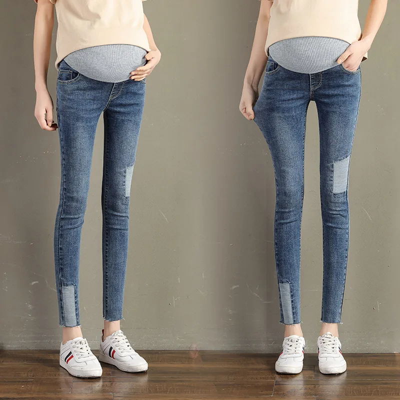 Pregnant Women Patch Jeans 2020 New Style Women's Spring And Summer Pants Skinny Capri Pants Maternity Jeans Pants Autumn 
Pregnant Women Patch Jeans 2020 New Style Women's Spring And Summer Pants Skinny Capri Pants Maternity Jeans Pants Autumn