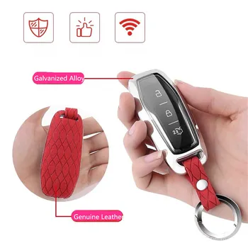 Car Key Case Keychain Cover Galvanized Alloy For Ford F-150 Mondeo Galaxy S-Max Explorer Ranger 2015 2016 2017 2018 car styling 
Car Key Case Keychain Cover Galvanized Alloy For Ford F-150 Mondeo Galaxy S-Max Explorer Ranger 2015 2016 2017 2018 car styling