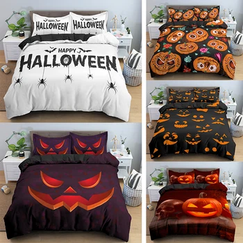 3D Printed Halloween Scary and Cute Pumpkin Pattern Duvet Cover with Pillow Super Soft Comfy Bedding Set
3D Printed Halloween Scary and Cute Pumpkin Pattern Duvet Cover with Pillow Super Soft Comfy Bedding Set