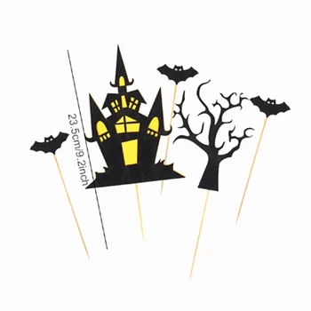 16pcs Halloween Cake Toppers DIY Cupcake Topper Castle Ghost Pumpkin Cake Flags
16pcs Halloween Cake Toppers DIY Cupcake Topper Castle Ghost Pumpkin Cake Flags