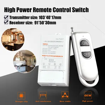 Best Price YL-A1 200M 220V Wireless Switch With Remote Control High Power Long Distance Remote Control 4000W Smart Switch
Best Price YL-A1 200M 220V Wireless Switch With Remote Control High Power Long Distance Remote Control 4000W Smart Switch