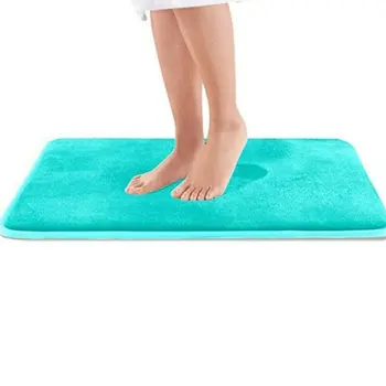 Home Bath Mat Non-slip Bathroom Carpet Soft Coral Fleece Memory Foam Rug Mat Kitchen Toilet Floor Decor Washable 6 colors 
Home Bath Mat Non-slip Bathroom Carpet Soft Coral Fleece Memory Foam Rug Mat Kitchen Toilet Floor Decor Washable 6 colors
