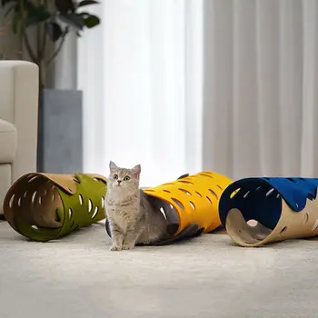Cat Play Tunnel Scratch Hiding Toys Collapsible Kitten Tunnel Mat with Multiple Tracking Holes Sleeping Tube Toy Cat Supplies
Cat Play Tunnel Scratch Hiding Toys Collapsible Kitten Tunnel Mat with Multiple Tracking Holes Sleeping Tube Toy Cat Supplies