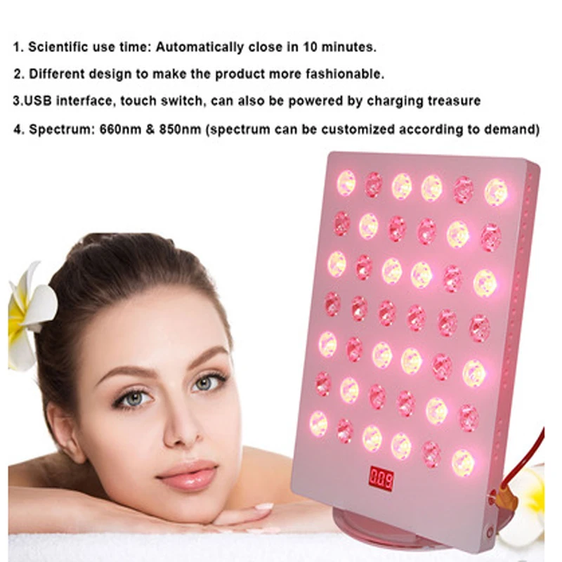 1pcs series Mini 660nm 850nm Desktop LED Red Light Therapy With Timer Control For Skin Health Care
1pcs series Mini 660nm 850nm Desktop LED Red Light Therapy With Timer Control For Skin Health Care