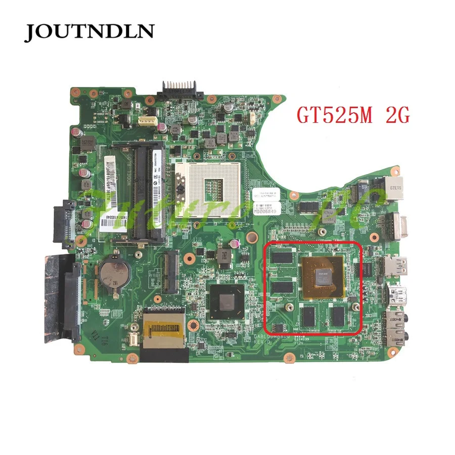 JOUTNDLN для ноутбука Toshiba L750 L755 материнская плата HM65 W/ GT525M 2G A000081570 DABLDDMB8D0 REV:D тестовая