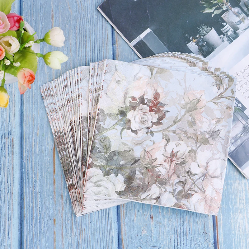20pcs/1Bag Printed Feature Rose Paper Napkins For Event & Party DIY Craft Decoration Tableware Tissue Decoupage Servilleta
20pcs/1Bag Printed Feature Rose Paper Napkins For Event & Party DIY Craft Decoration Tableware Tissue Decoupage Servilleta