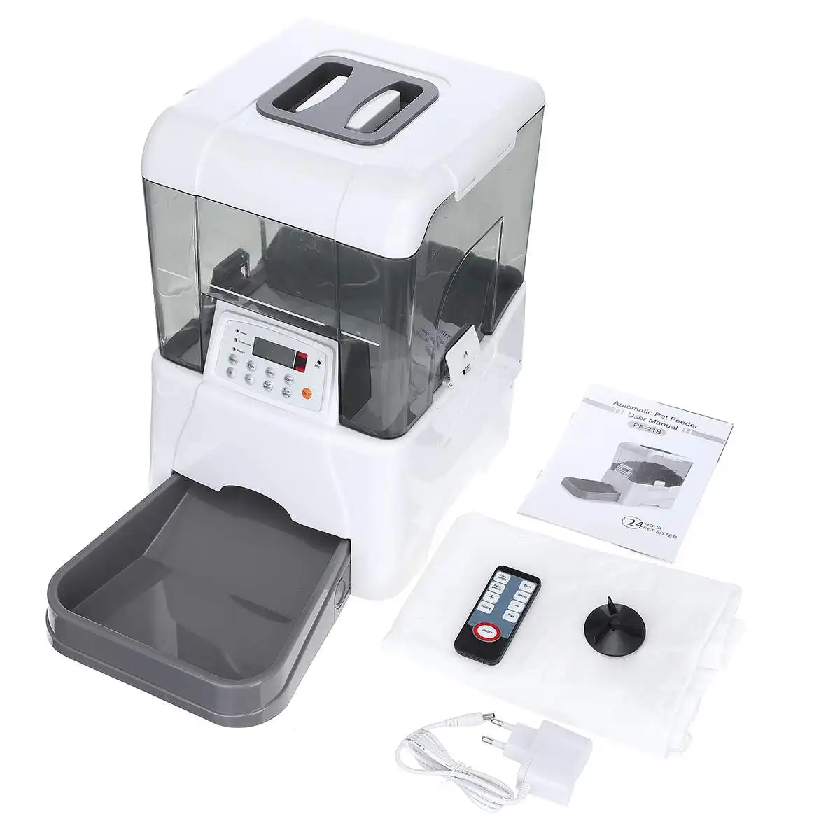 10.65L Remote Control Pet Automatic Feeder LCD Screen Pet Dog Dish Dispenser Voice Record Pets Food Bowl For Big Medium Dog Cat
10.65L Remote Control Pet Automatic Feeder LCD Screen Pet Dog Dish Dispenser Voice Record Pets Food Bowl For Big Medium Dog Cat
